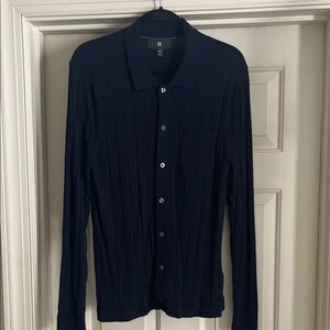 Banana Republic Navy Merino Wool Cardigan Mens M